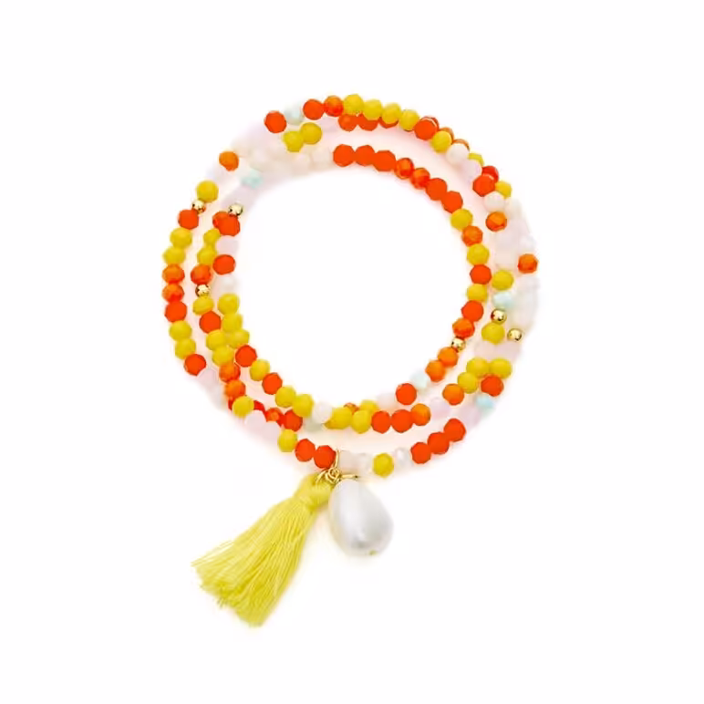 12mm white baroque freshwater pearl crystal yellow gold plate sterling silver necklace or bracelet on elastic