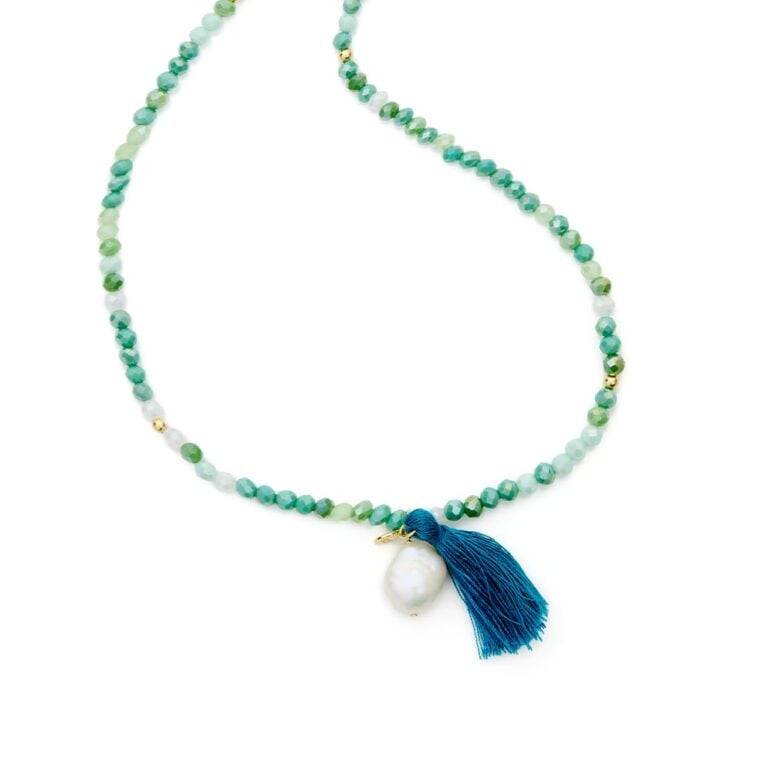 12mm white baroque freshwater pearl crystal yellow gold plate sterling silver necklace or bracelet on elastic