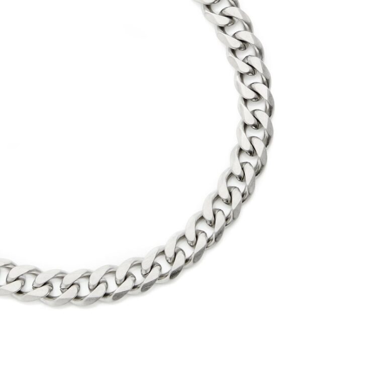 stainless steel curb chain bracelet