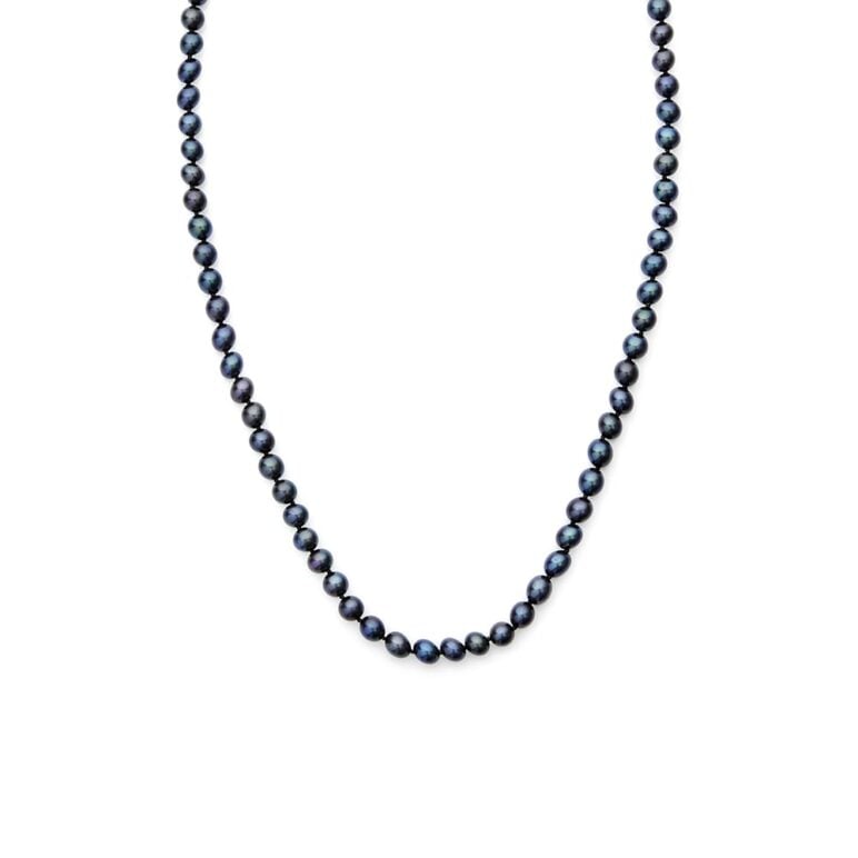 5mm near round freshwater peacock pearl necklace