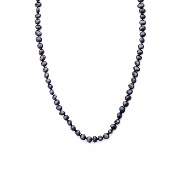 6mm peacock baroque freshwater pearl necklace