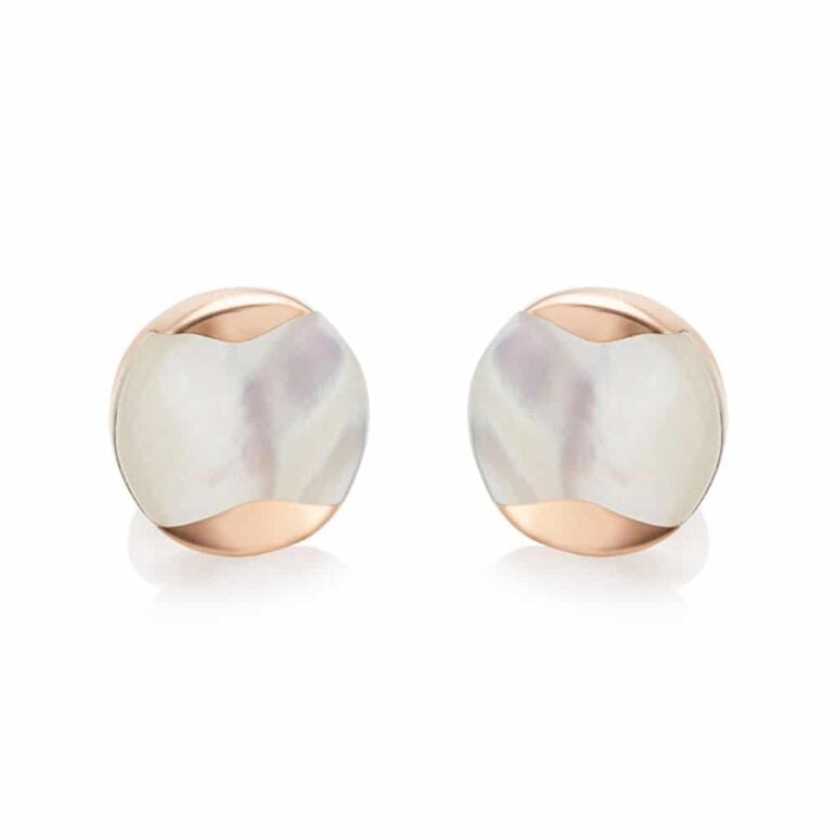 Dune Rose Gold Large South Sea Stud Earring