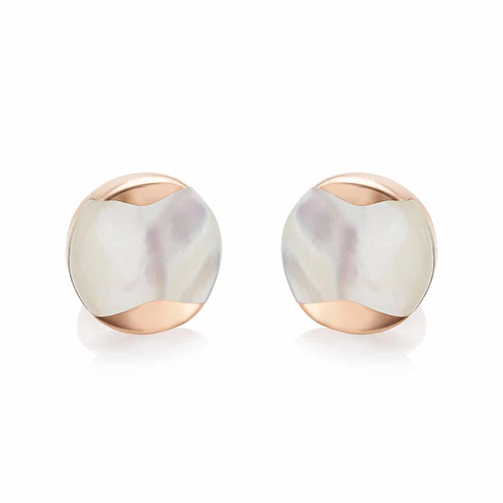 Dune Rose Gold Large South Sea Stud Earring