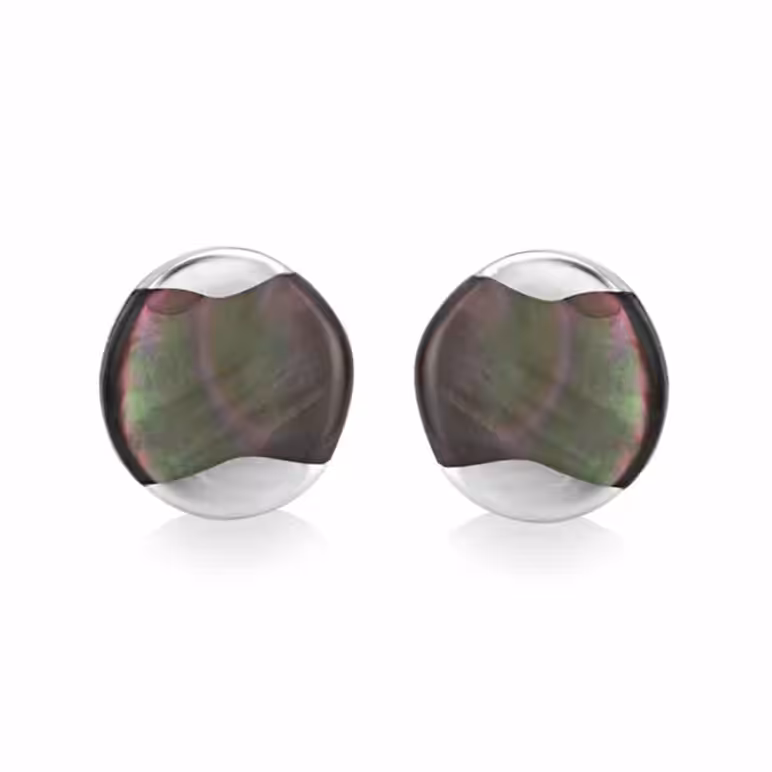 Dune Large Tahitian Mother of Pearl Stud Earring