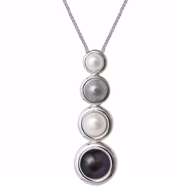 Jersey Pearl Alice Large Pearl Drop Pendant Multi