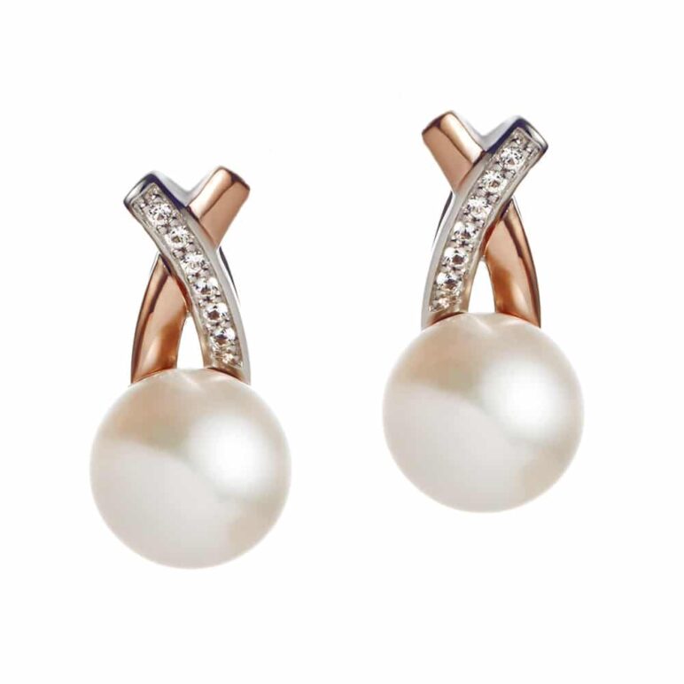 Camrose Kiss Pearl Stud Earrings