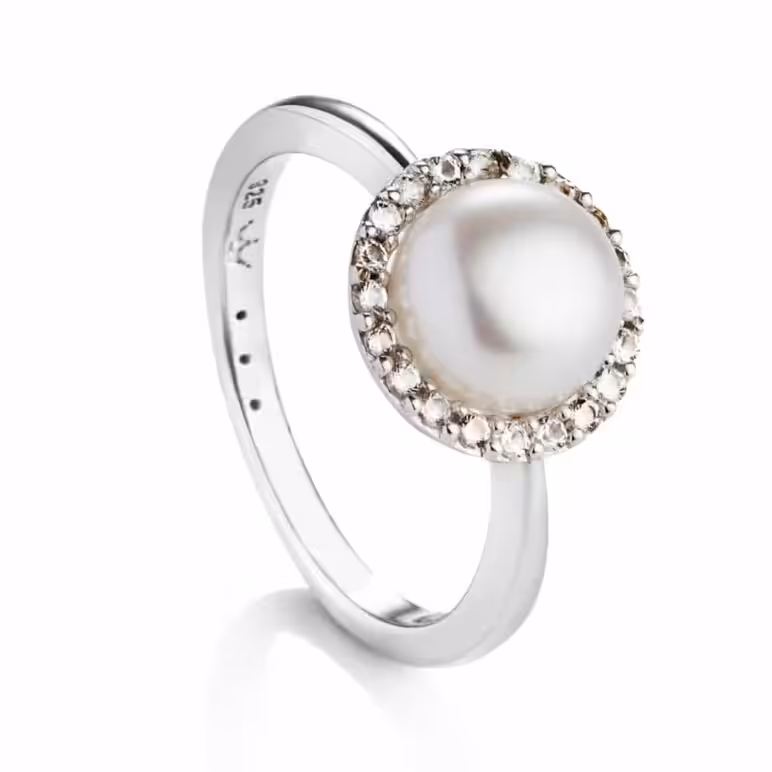 Jersey Pearl Amberley Cluster Ring