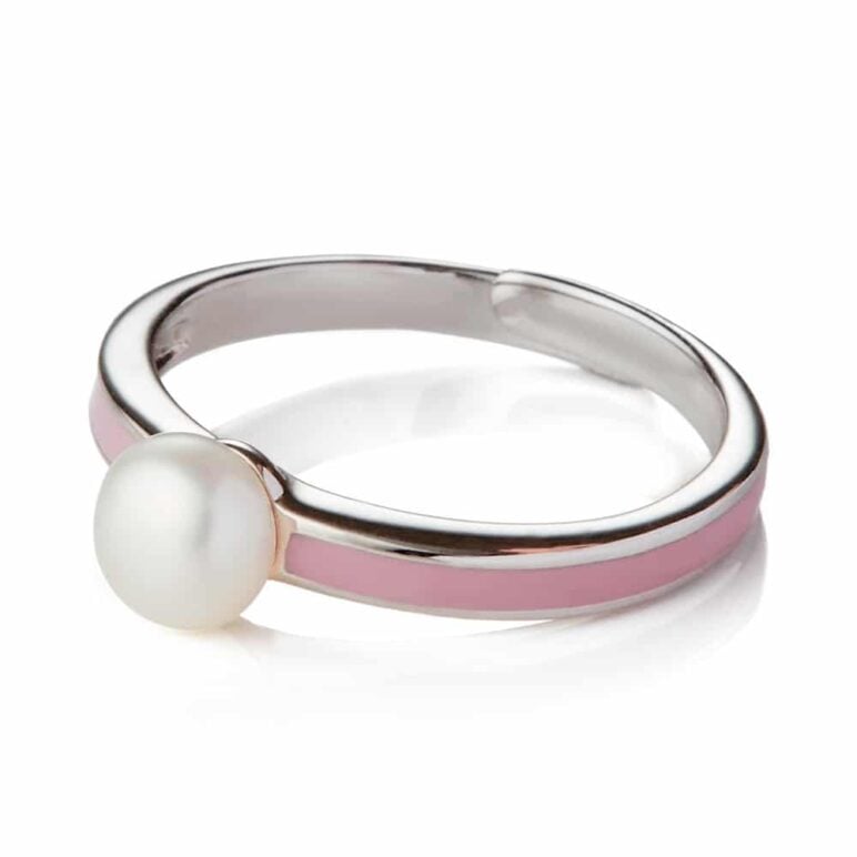 My First Pearl Pink Adjustable Ring