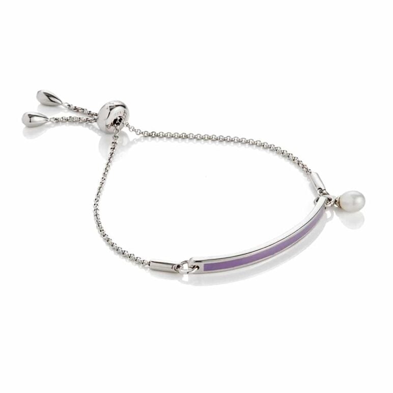 My First Pearl Lilac Adjustable Bracelet