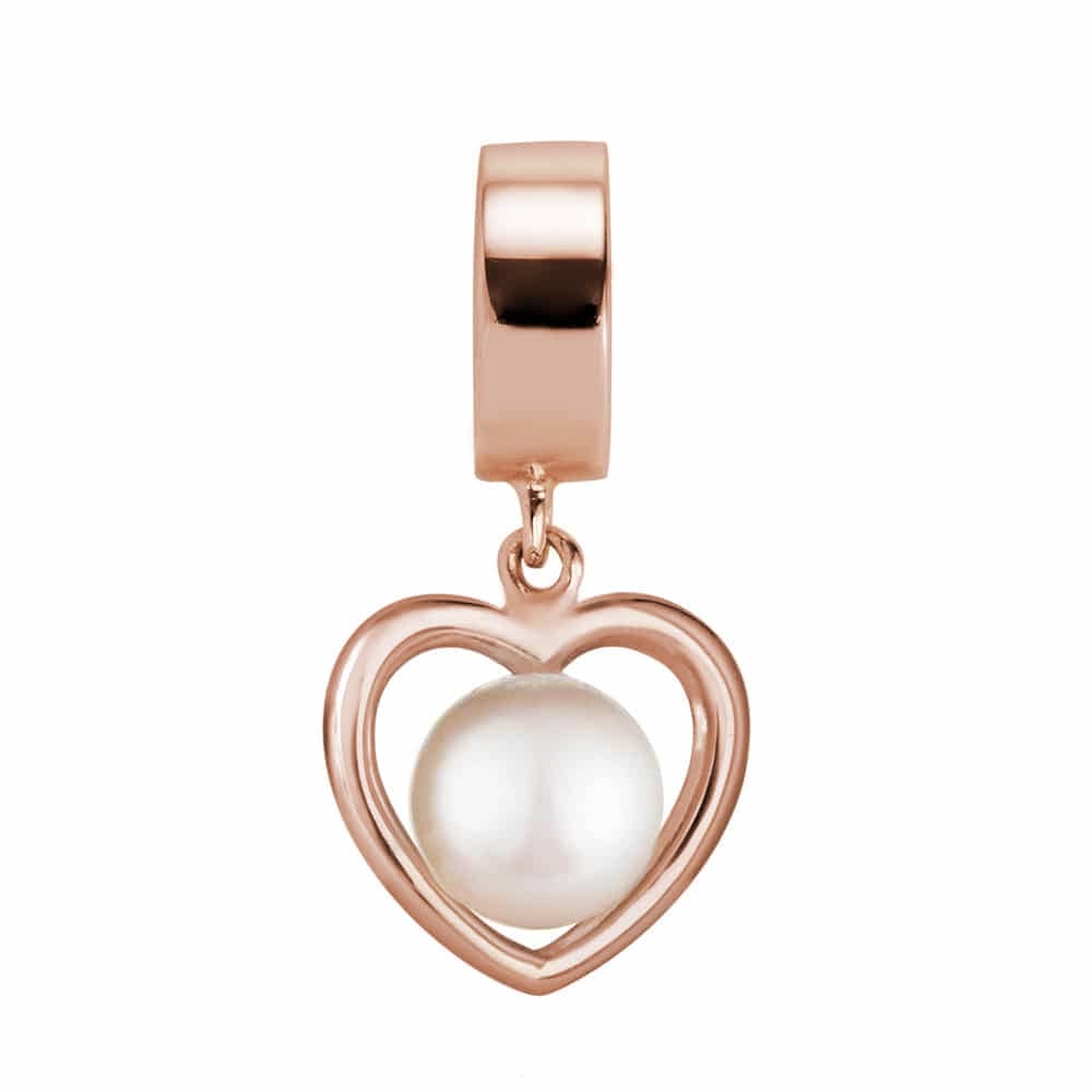 Kimberley Selwood Rose Gold Pearl Charm