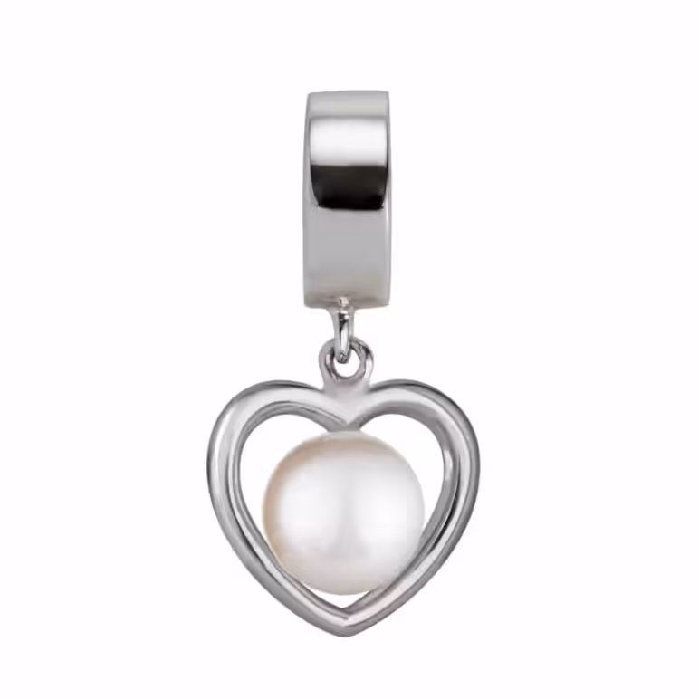 Kimberley Selwood Silver Pearl Charm