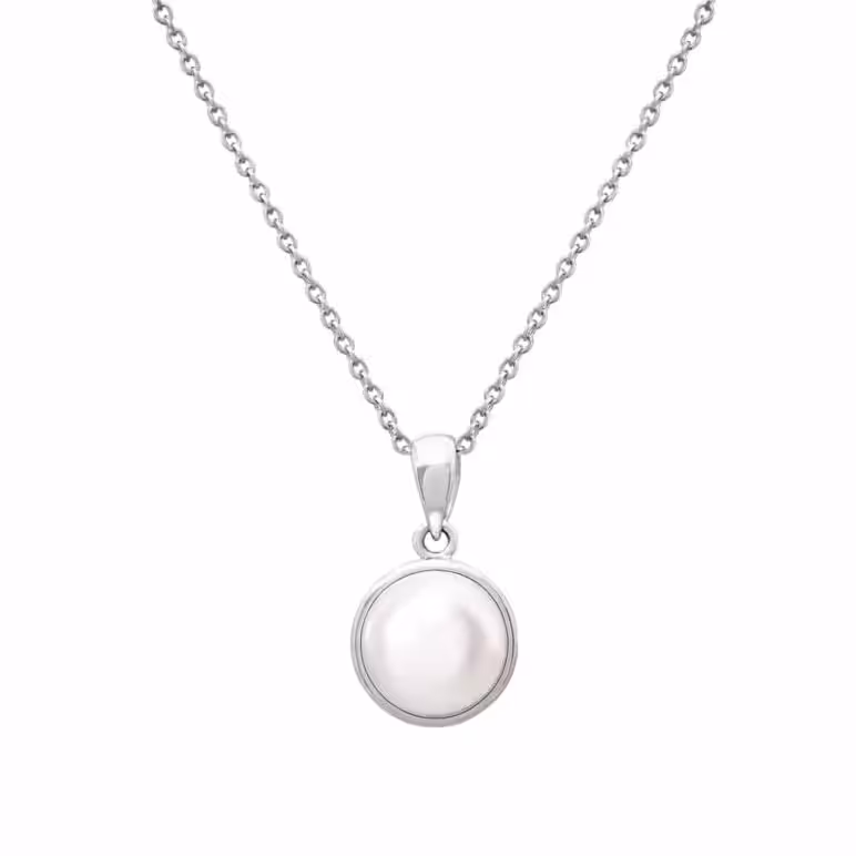 Akoya Pearl White Gold Pendant