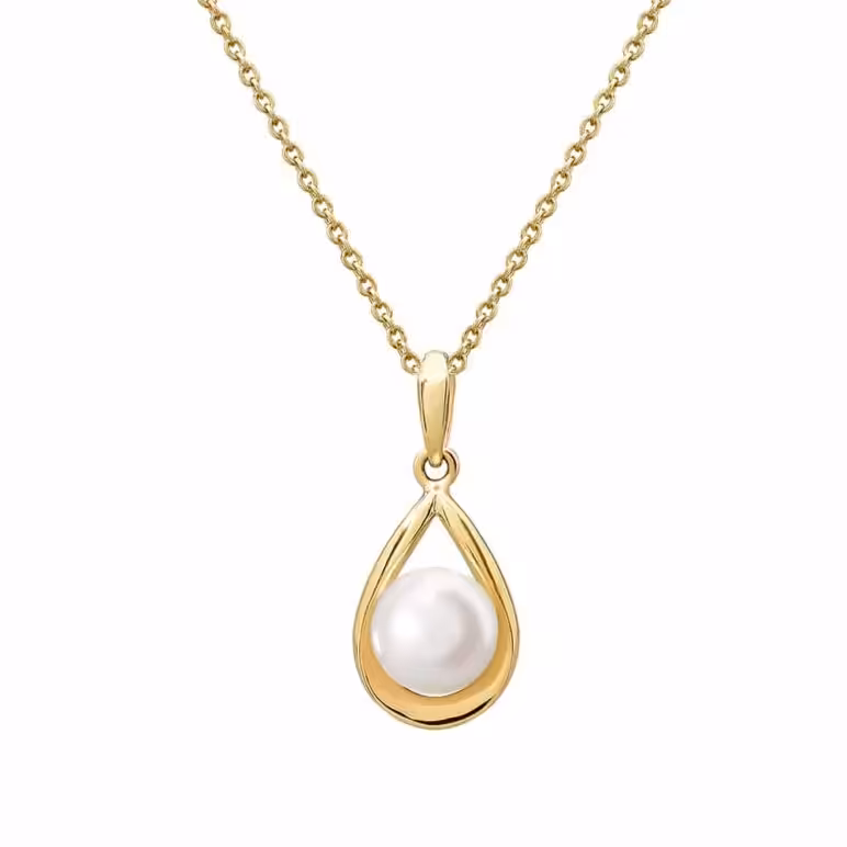 Akoya Pearl Gold Pendant