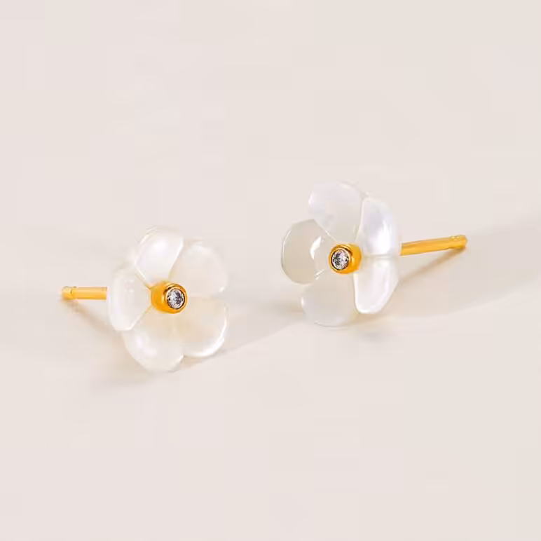 Blossom Mother of Pearl Studs