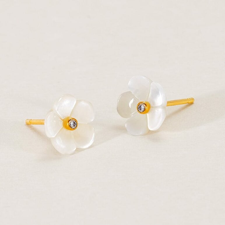 Blossom Mother of Pearl Studs