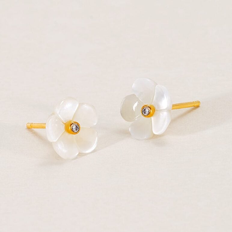 Blossom Mother of Pearl Studs