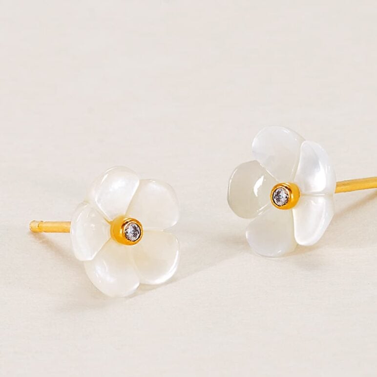 Blossom Mother of Pearl Studs
