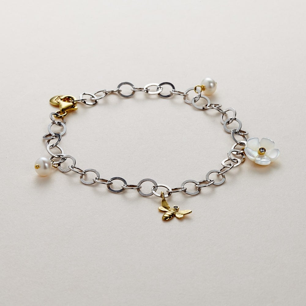 Blossom Mother of Pearl Charm Bracelet