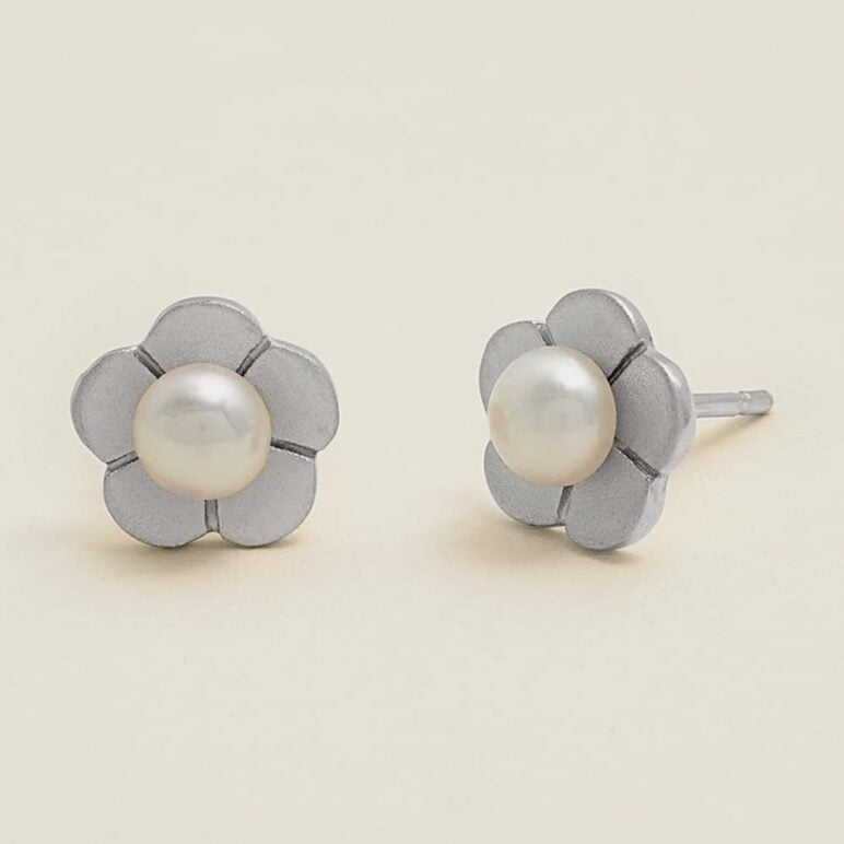 Blossom Buttercup Pearl Studs