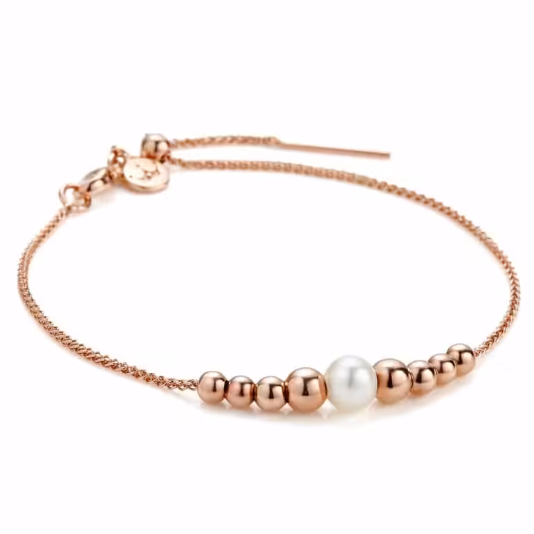 Coast Rose Gold Pearl Bracelet