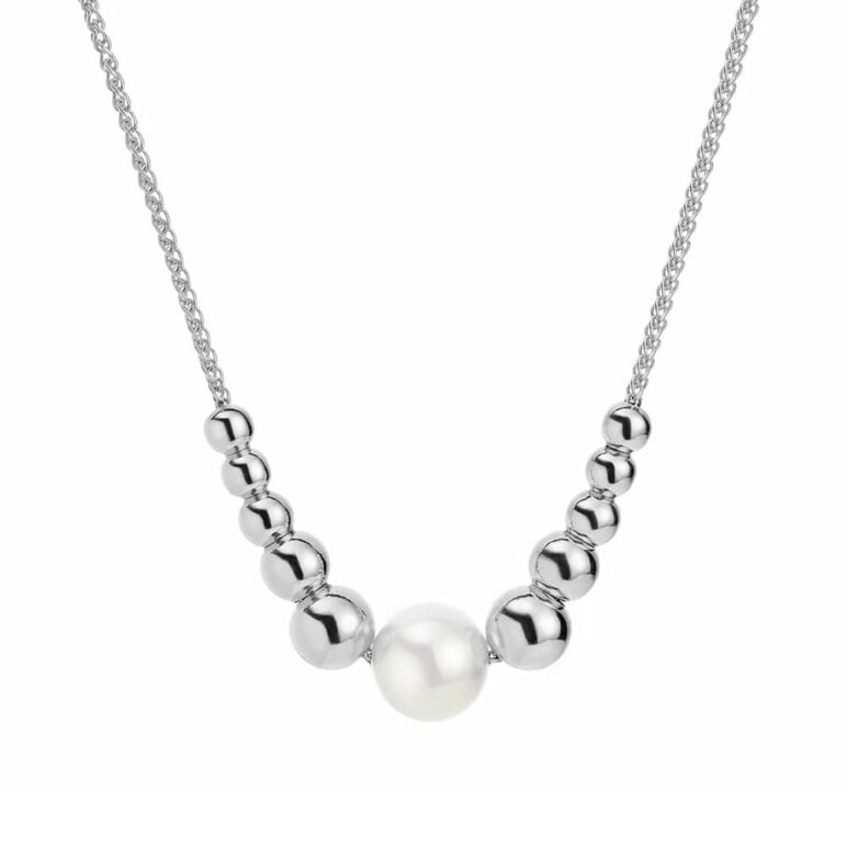Coast Silver Pearl Necklace