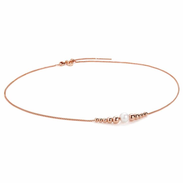 Coast Rose Gold Pearl Necklace