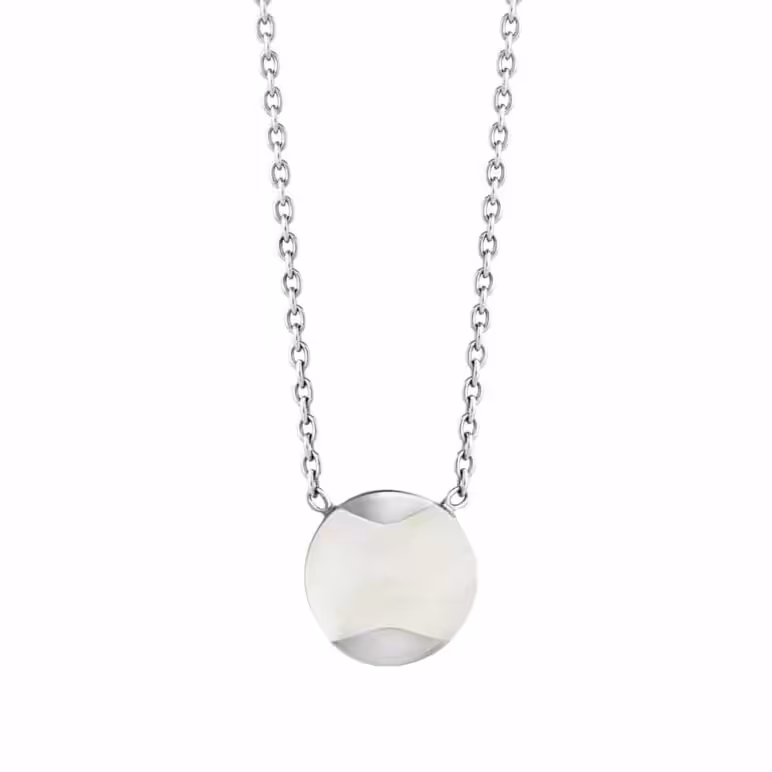 Dune Silver South Sea Mother of Pearl Necklace