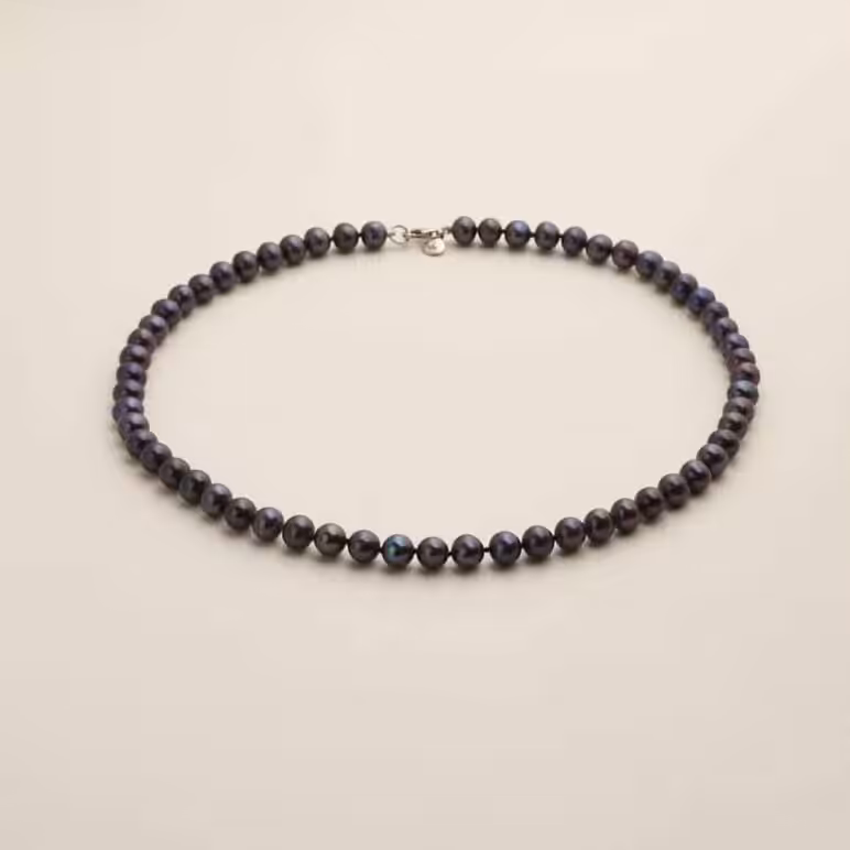 7mm Signature Peacock Pearl Necklace 18"