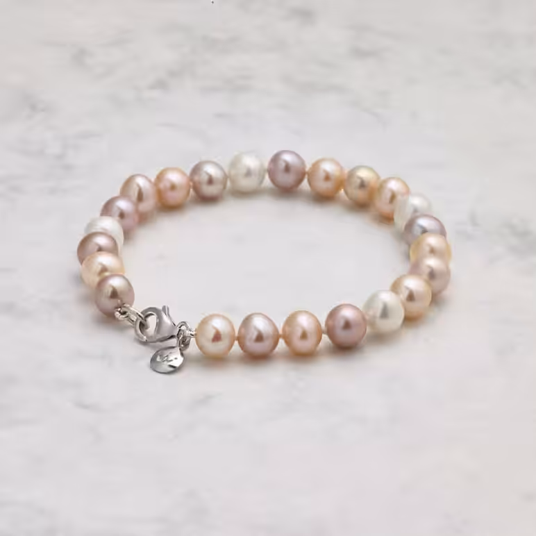 7mm Multi-natural Signature Pearl Bracelet