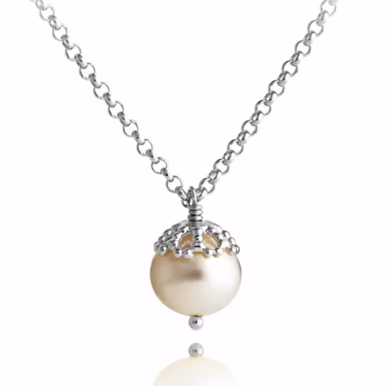 Emma-Kate Silver Pearl Pendant