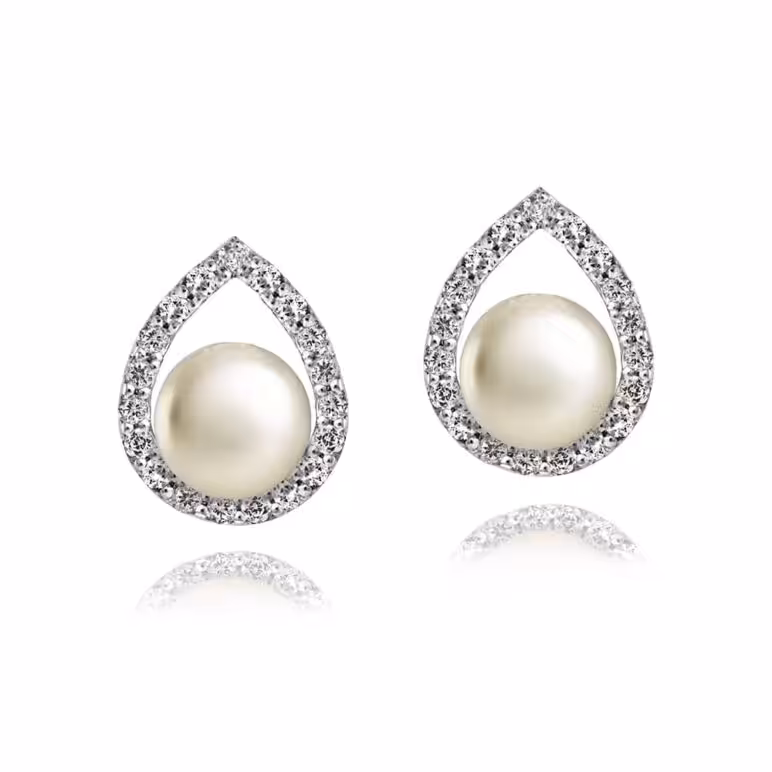 Amberley Cradle Pearl Earrings