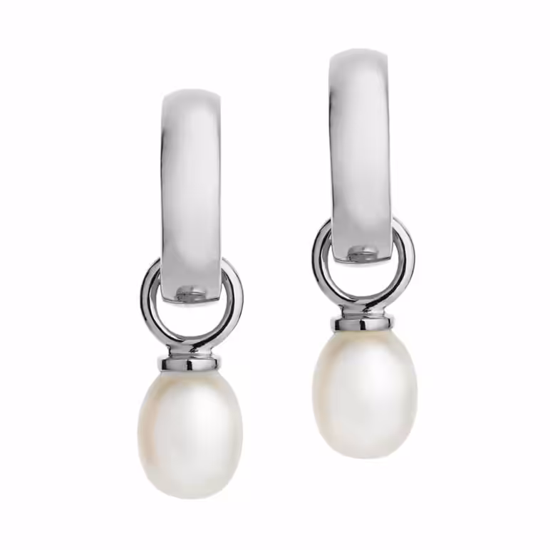 Viva Silver Pearl Earrings