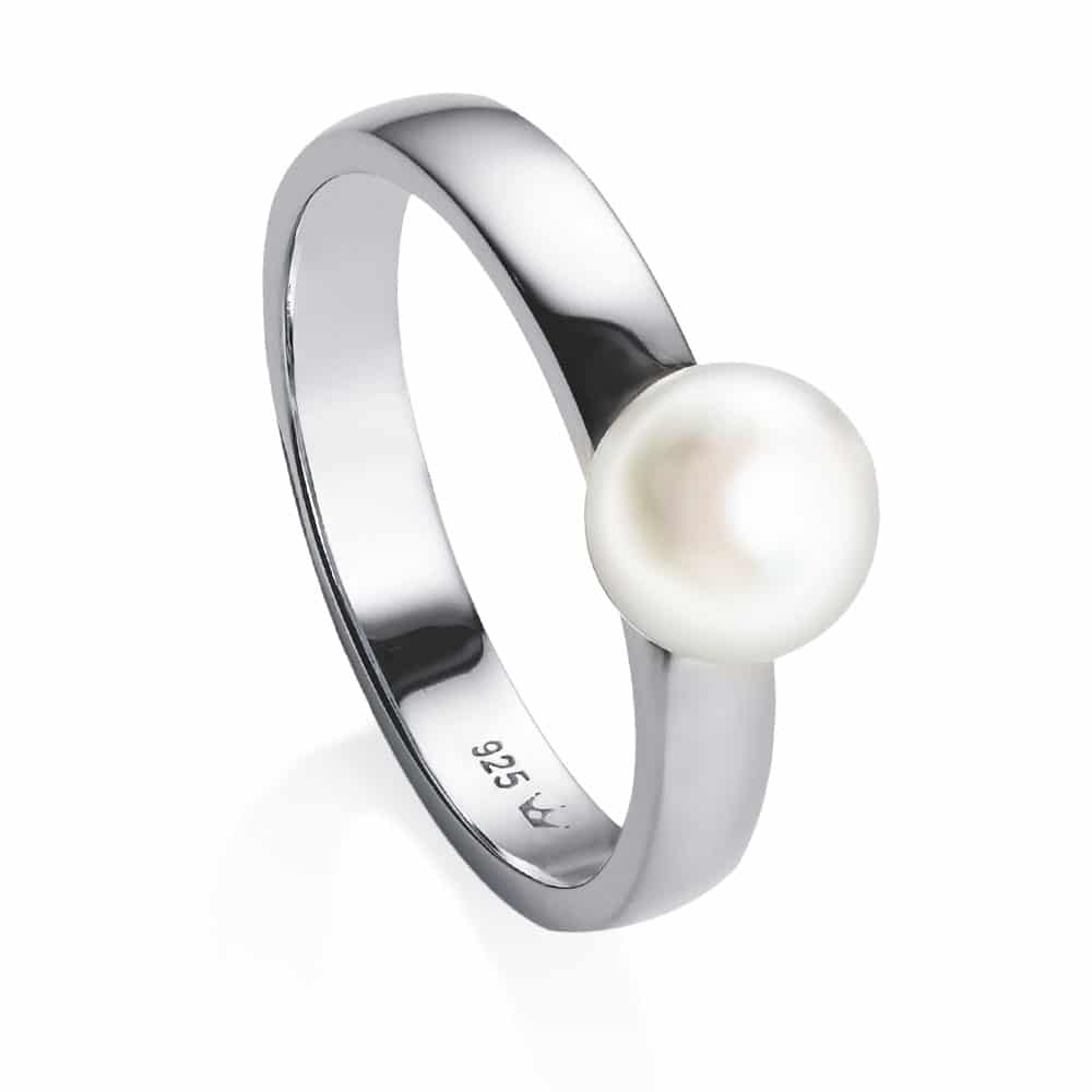 Viva Silver Pearl Ring