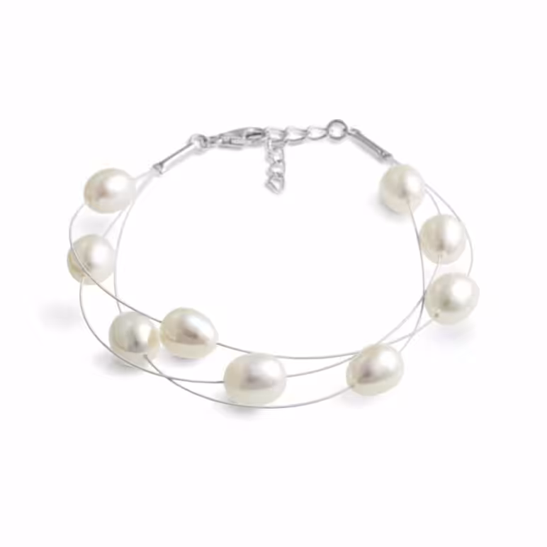 Dew Drop White Pearl Bracelet