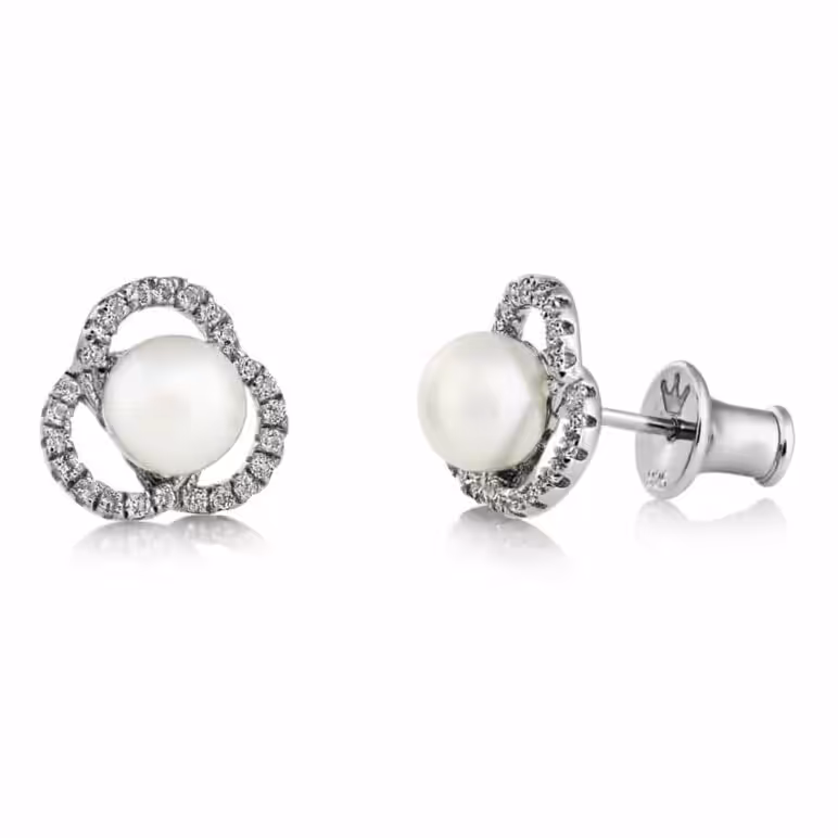 Marette Tau Pearl Earrings