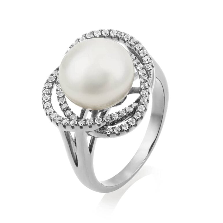 Marette Altair Silver Pearl Ring
