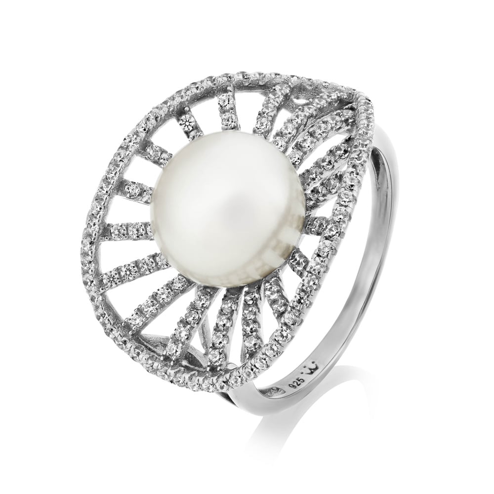 Marette Vega Silver Pearl Ring