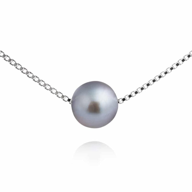 Solo Grey Freshwater Pearl Necklace