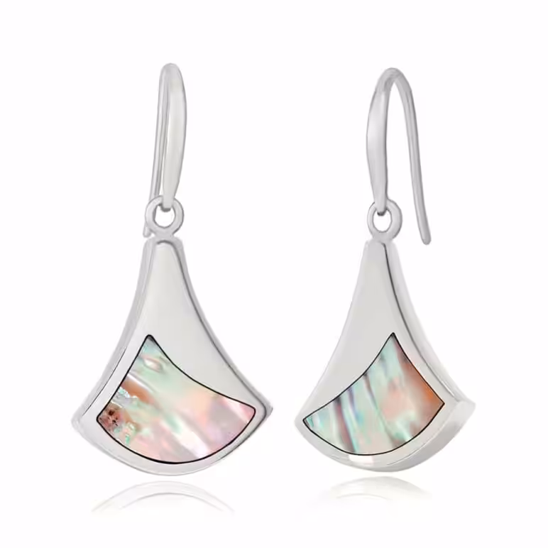Jersey Ormer Silver Drop Earrings Silver