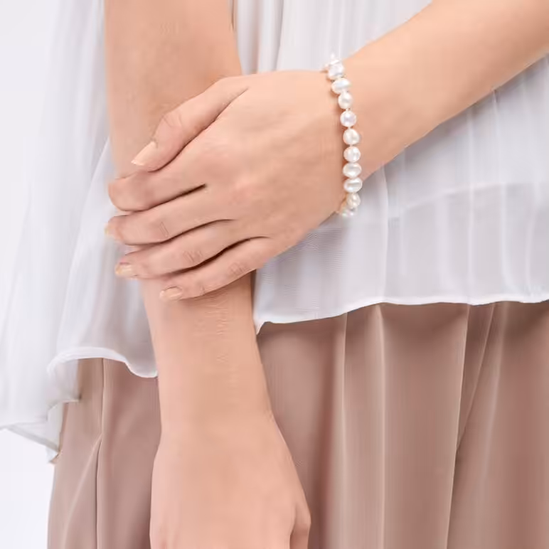 Baroque Crown Pearl Bracelet