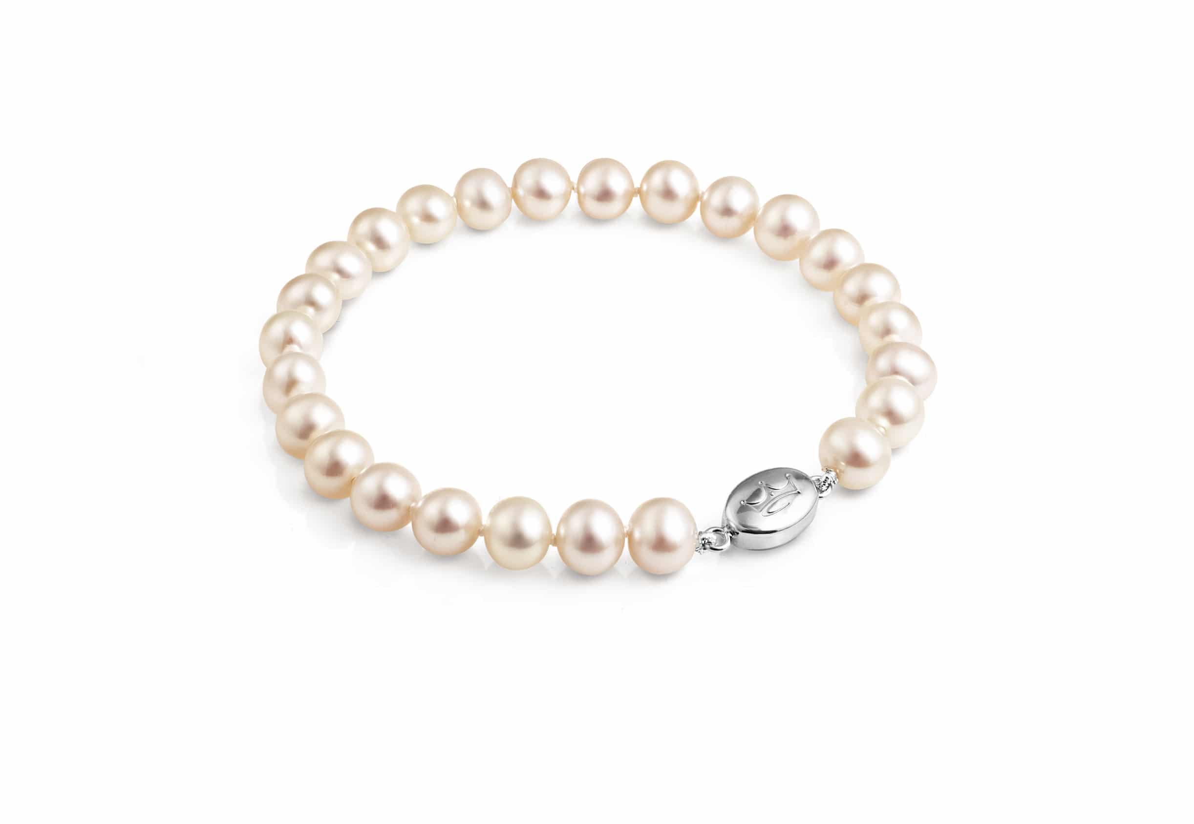 Circa 1980 Double Strand Pearl Bracelet with Ruby and Sapphire Clasp i -  The Verma Group