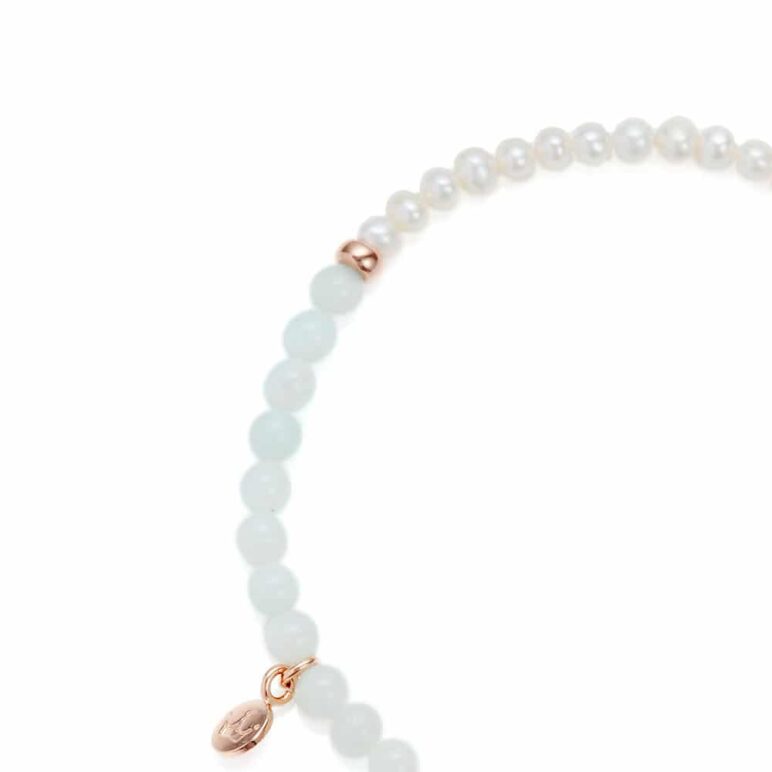 Sky Bar Amazonite Pearl Bracelet 