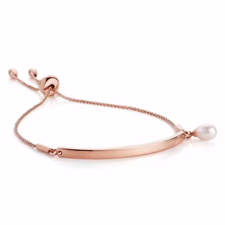 Viva Rose Gold Pearl Bracelet