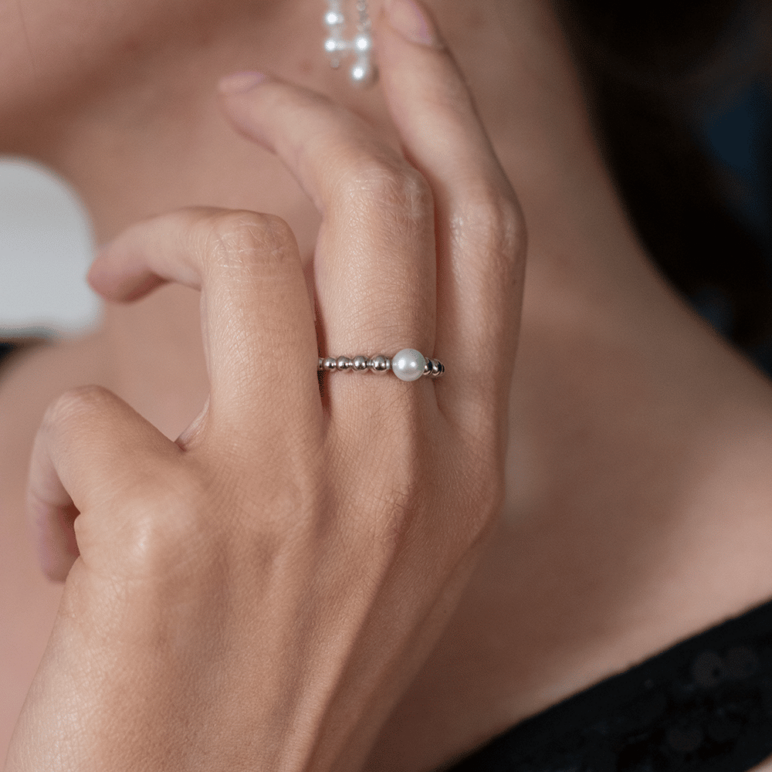coast silver ring Coast Pearl Ring