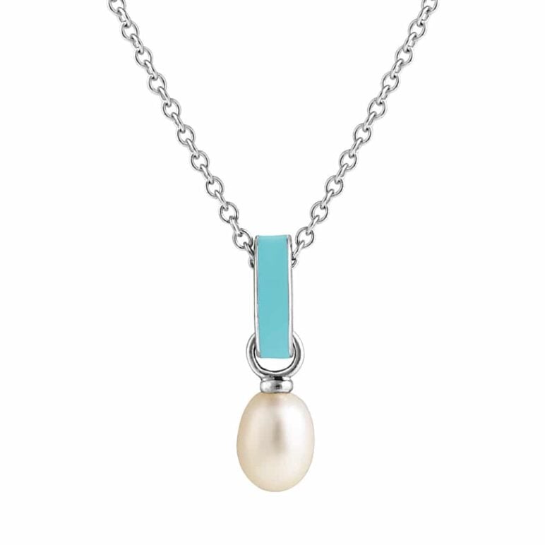 Viva Light Blue Pearl Pendant