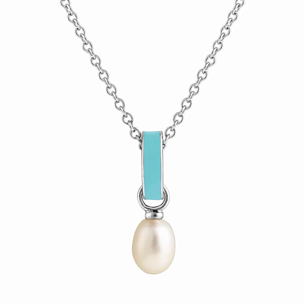 Viva Light Blue Pearl Pendant