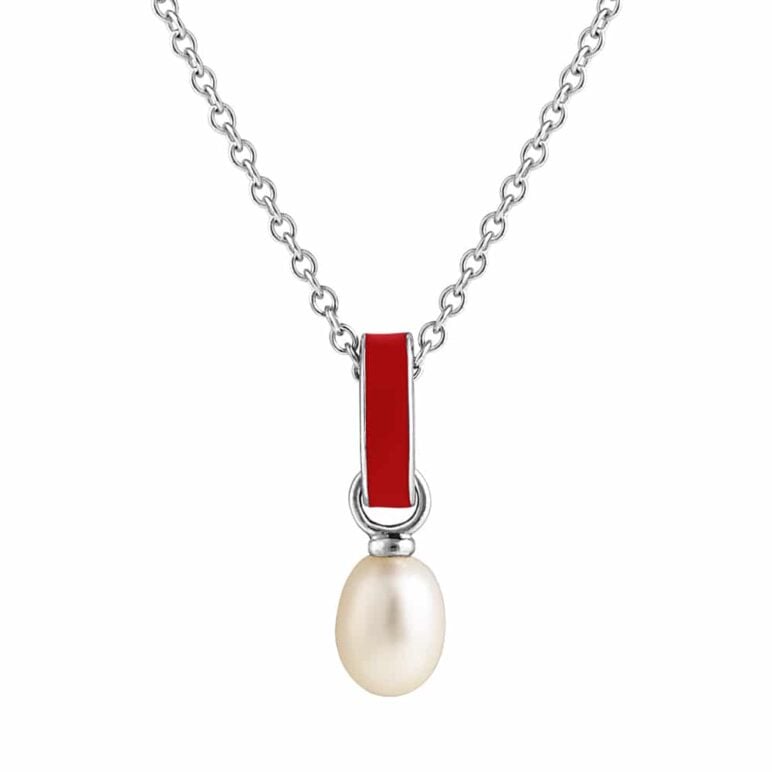 Viva Enamel Pearl Pendant