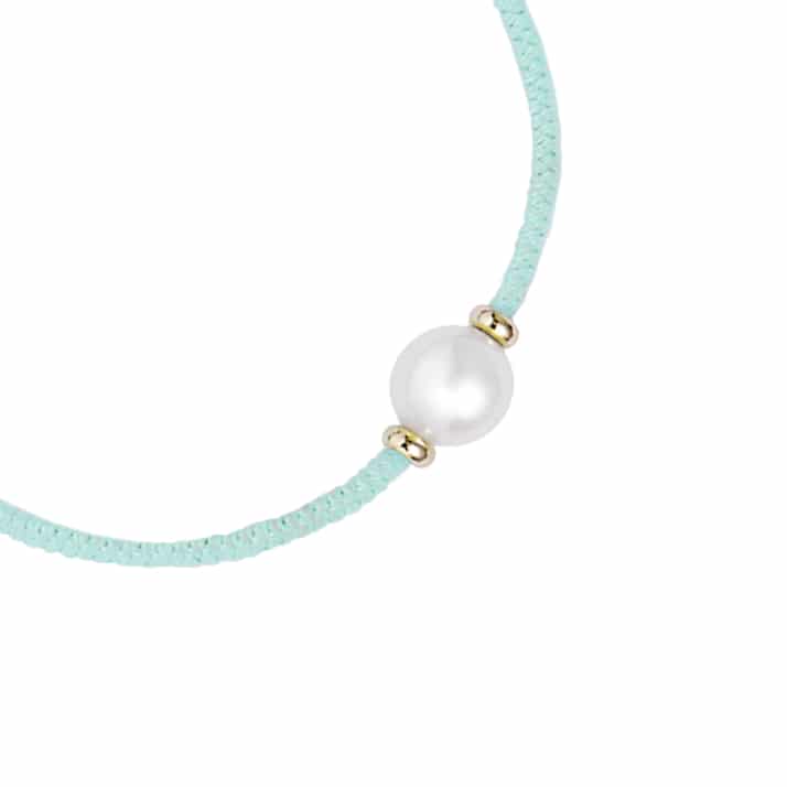Tassel Mint Pearl Bracelet