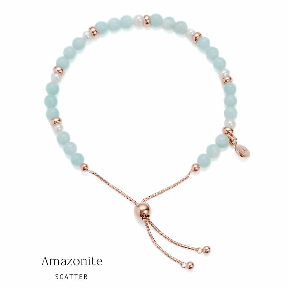 Sky Scatter Amazonite Pearl Bracelet
