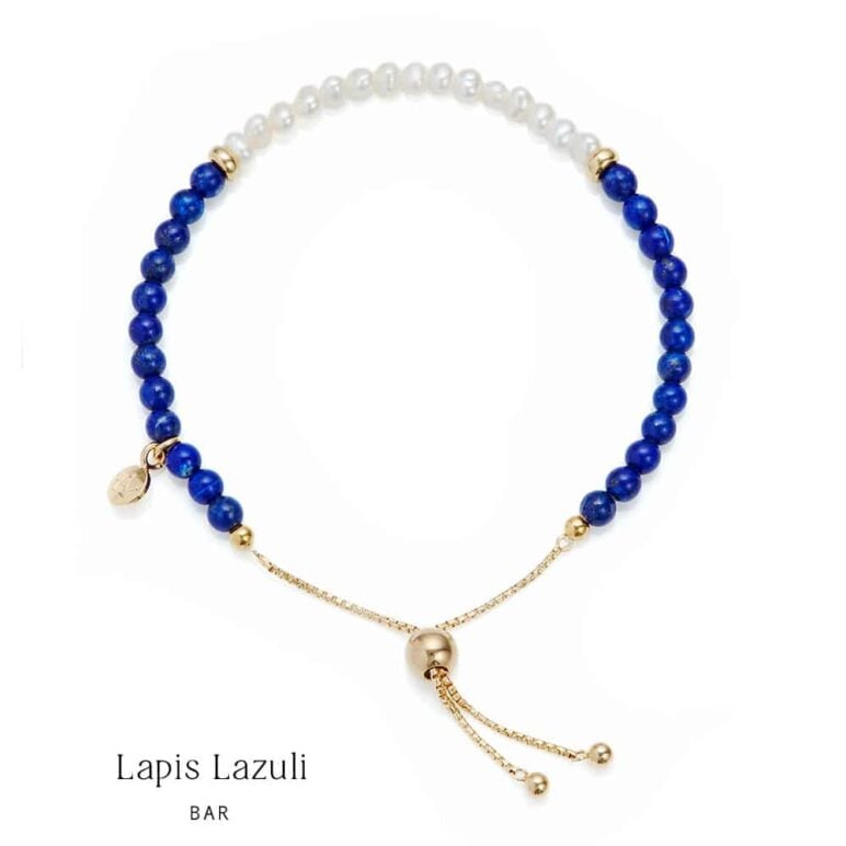 Sky Bar Lapis Lazuli Pearl Bracelet